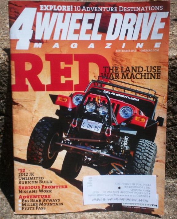 Albright Jeep on Cover of 4Wheel Drive Magazine
